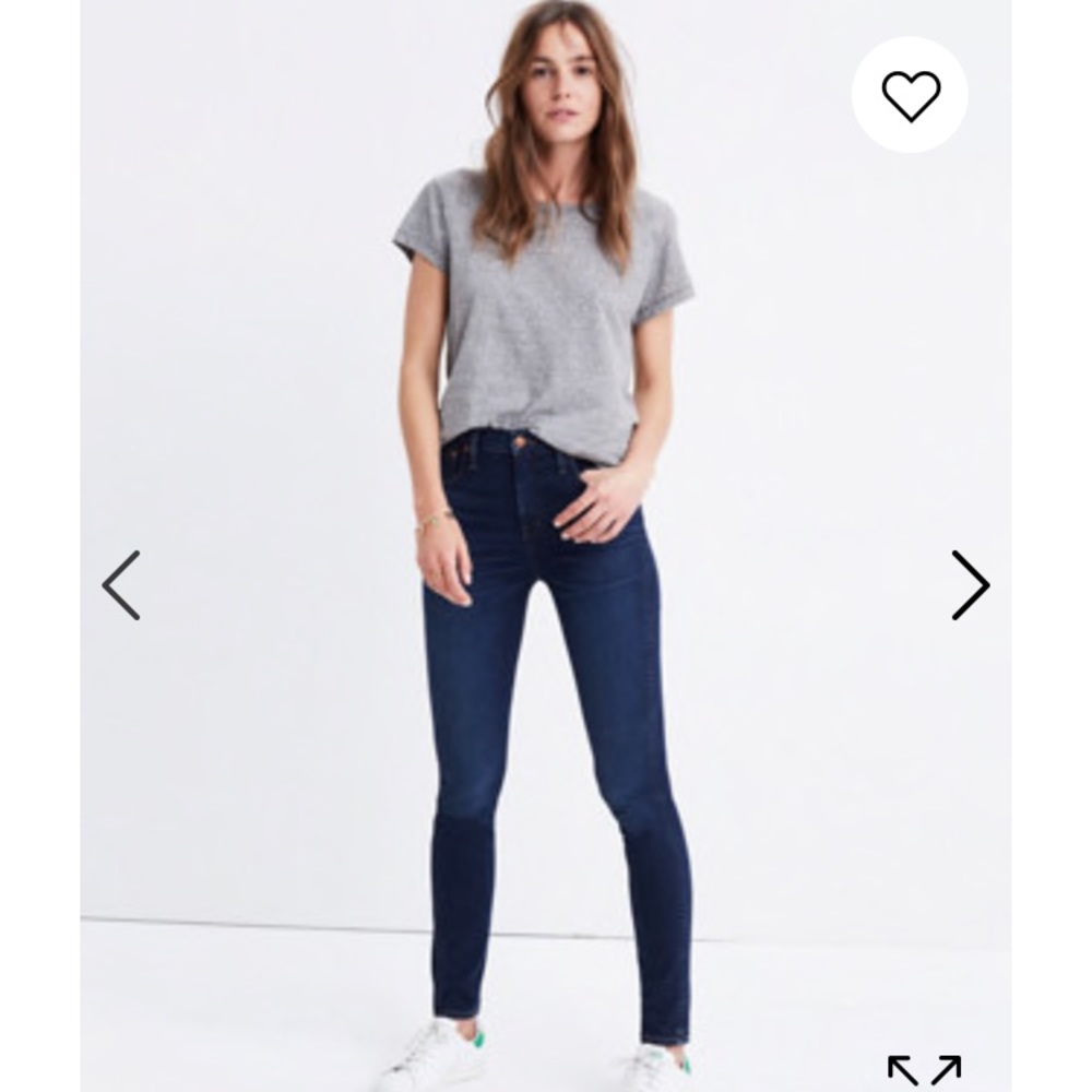 Madewell 10” high rise skinny jeans in Hayes